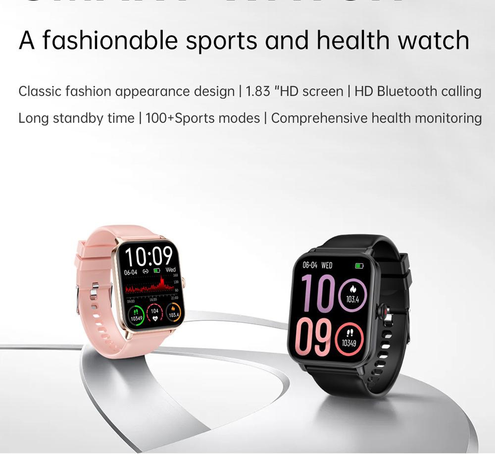 En-vir Tech EC118 Smartwatch: Advanced Health & Fitness Tracking