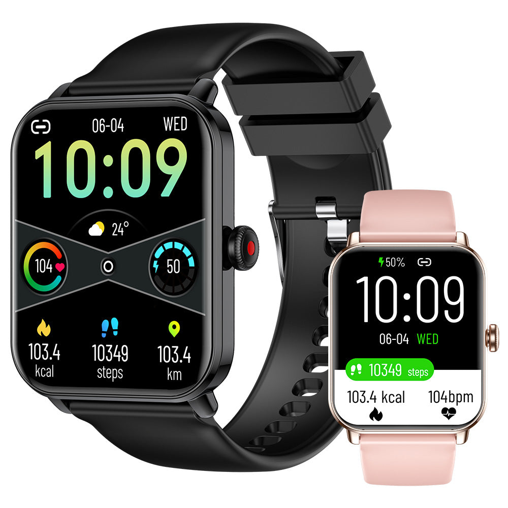 EC118，Health Monitoring, Fitness Tracking, Bluetooth Calling, IP68 Waterproof