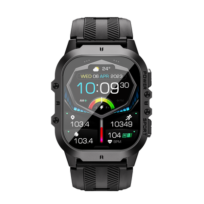 EA307 1.96-inch AMOLED Screen Smartwatch, Bluetooth 5.2, Heart Rate & 100+ Sports Modes