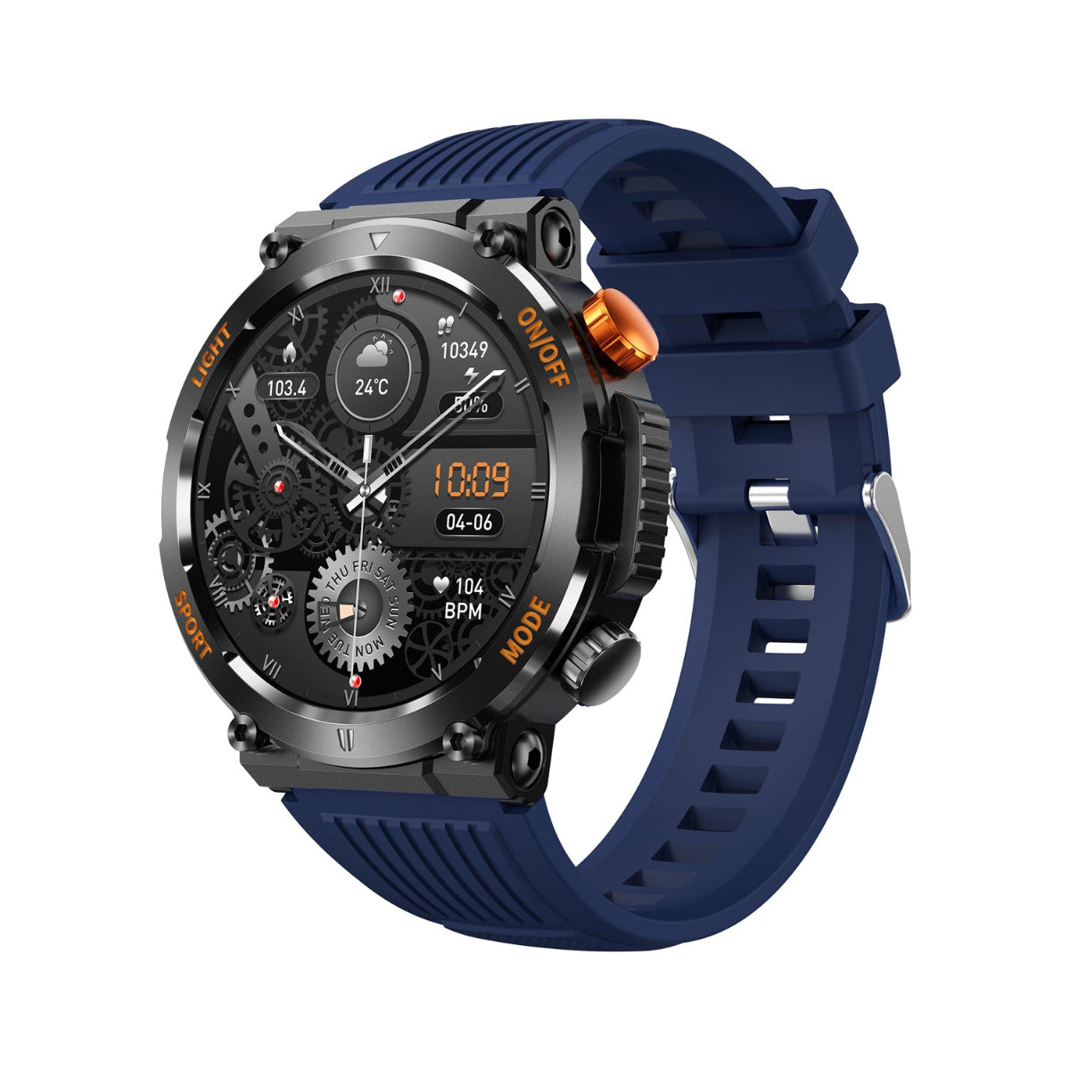 En-vir Tech EA313 Smart Watch - Bluetooth Calls, Health Tracker, IP67 Waterproof