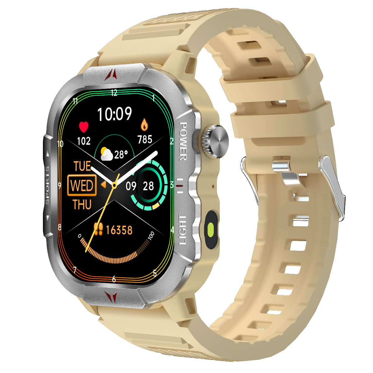 EC129 Smartwatch: 2.01 - inch screen, 320mAh battery, Bluetooth 5.3