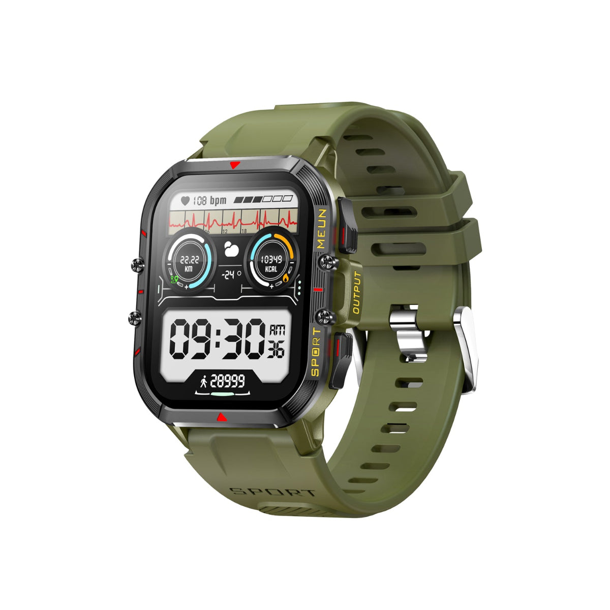 P53 Dual-Mode Sports Smartwatch with Bluetooth Calling and Health Tracking