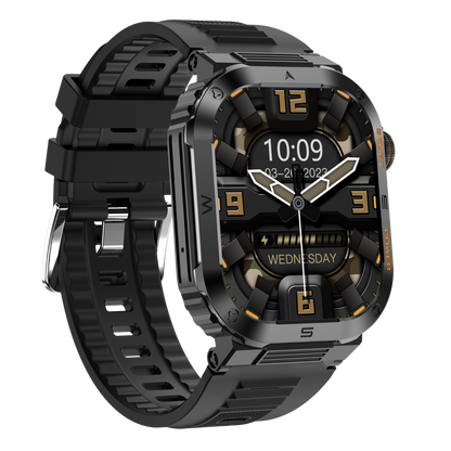 P55 Rugged Smartwatch with 2.01'' HD Display, IP68 Waterproof, Long Battery